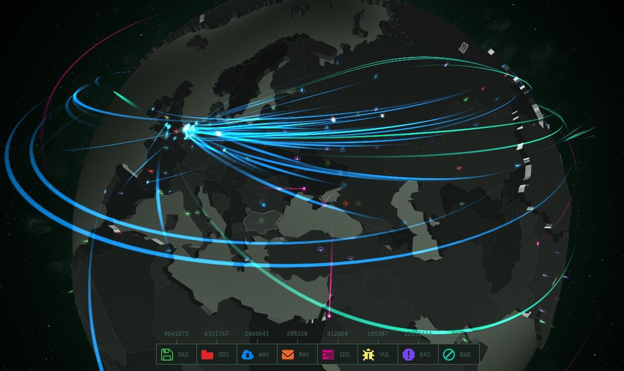 卡巴斯基全球网络攻击实时图——The Cyberthreat map 科技 第1张