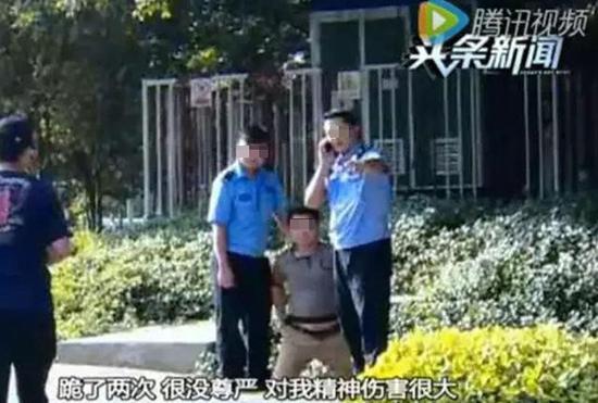 深圳市民拍警车违章被警察摔跪 涉事警察接受调查 警钟 第2张