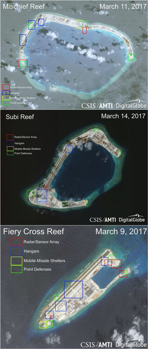 美报告：中国在南沙人造岛礁军事设施近完工 大新闻 第1张